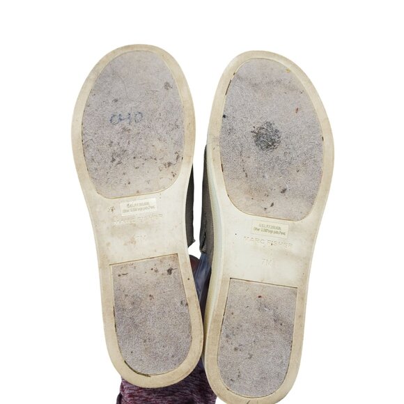 Marc Fisher Shoes Womens 7 Gray Textile Kandis Slides *Read* - Picture 8 of 12